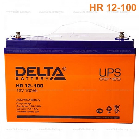 Deltа HR 12-100 Аккумулятор 12В, 100А/ч